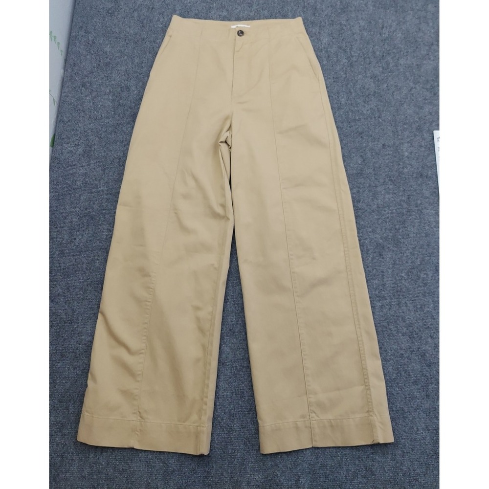Madewell Wide Leg Flare Jeans in Khaki